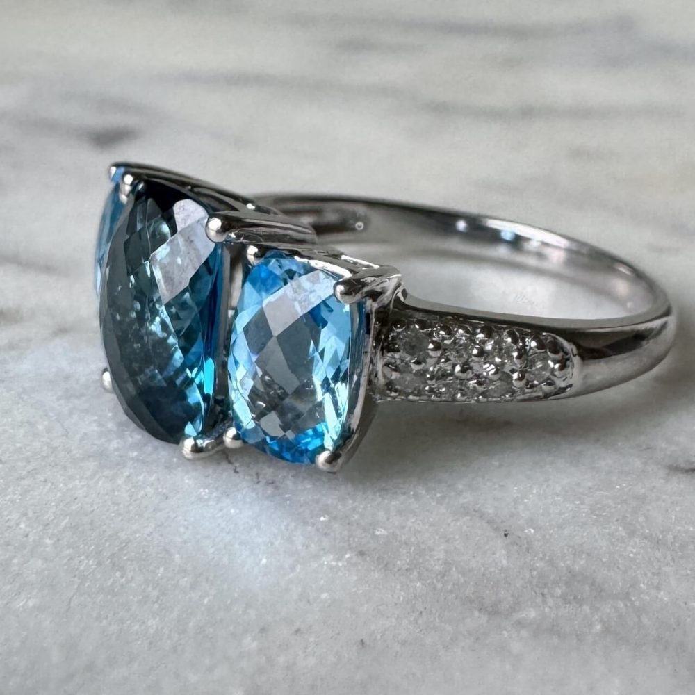 Blue Topaz Stone Seljuks Eagle Design 925 Sterling Silver Men's Ring | eBay